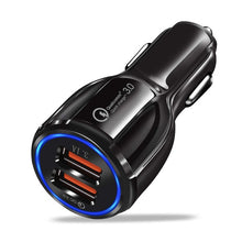 Load image into Gallery viewer, Mobile Phone Charger Car Accessories Quick USB Charger Ornament Decorations For IPhone Samsung Tablet  2 Port 3.0 Fast