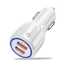 Load image into Gallery viewer, Mobile Phone Charger Car Accessories Quick USB Charger Ornament Decorations For IPhone Samsung Tablet  2 Port 3.0 Fast